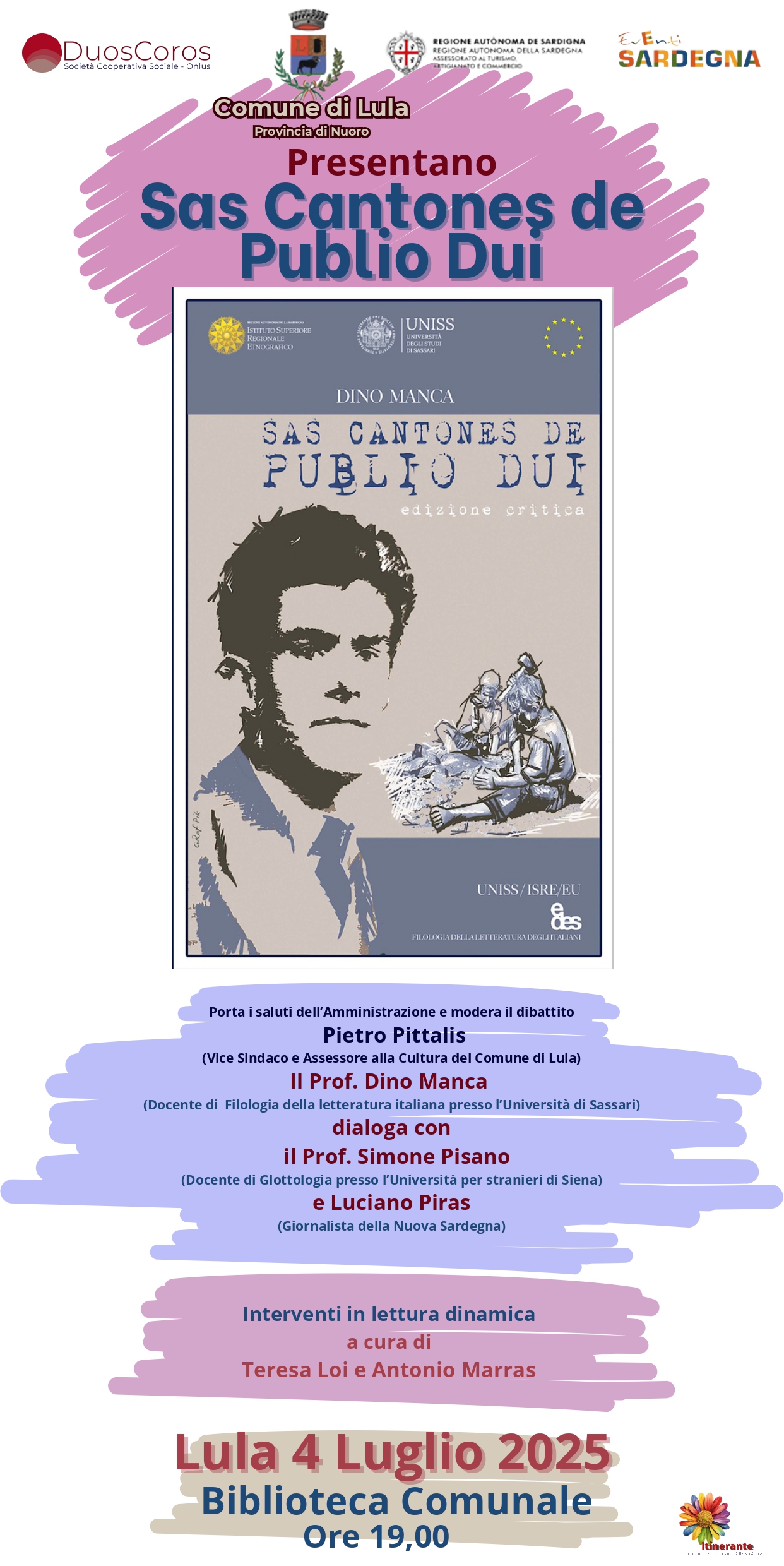 PRESENTAZIONE DEL LIBRO 'CANTONES DE PUBLIO DUI' - EDIZIONE CRITICA