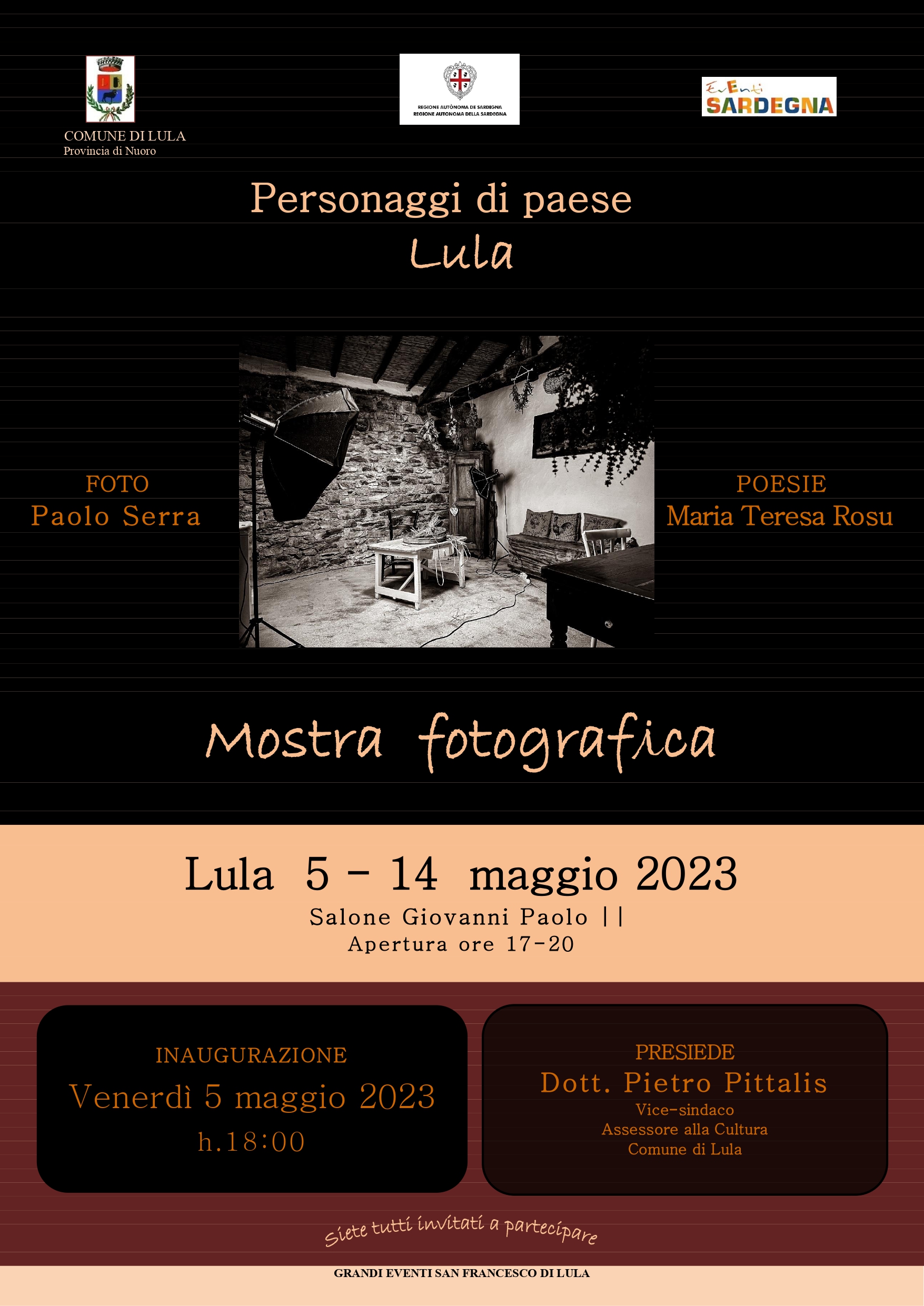 GRANDI EVENTI SAN FRANCESCO: MOSTRA FOTOGRAFICA 'PERSONAGGI DI PAESE'