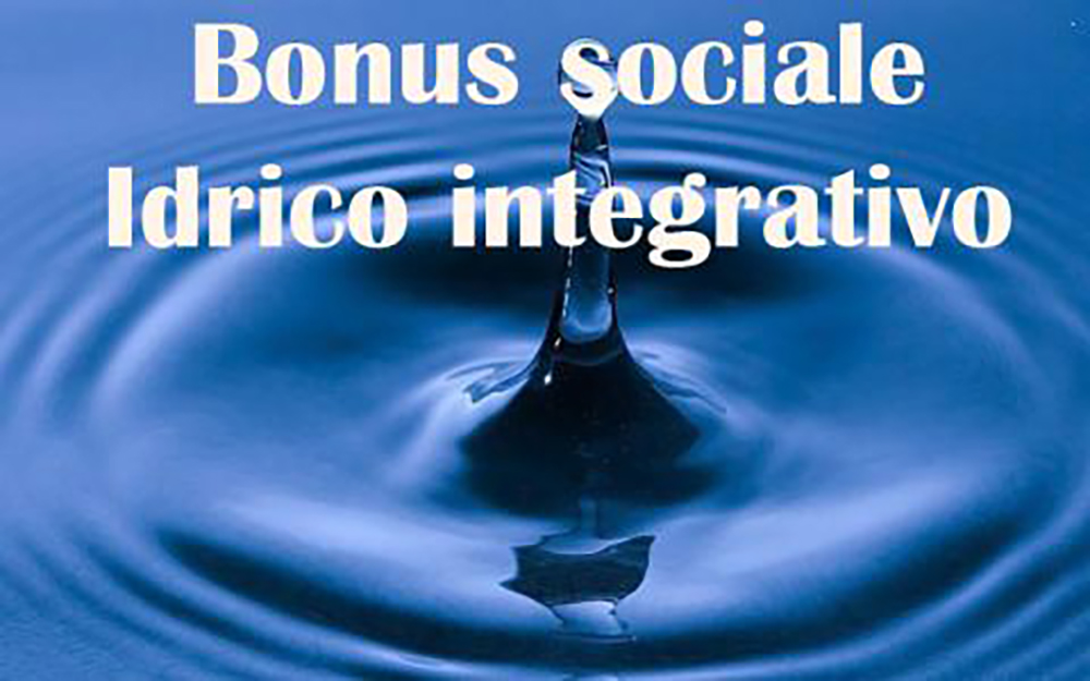 BONUS IDRICO INTEGRATIVO 2021. COMUNICAZIONE ATTIVAZIONE SITO WEB